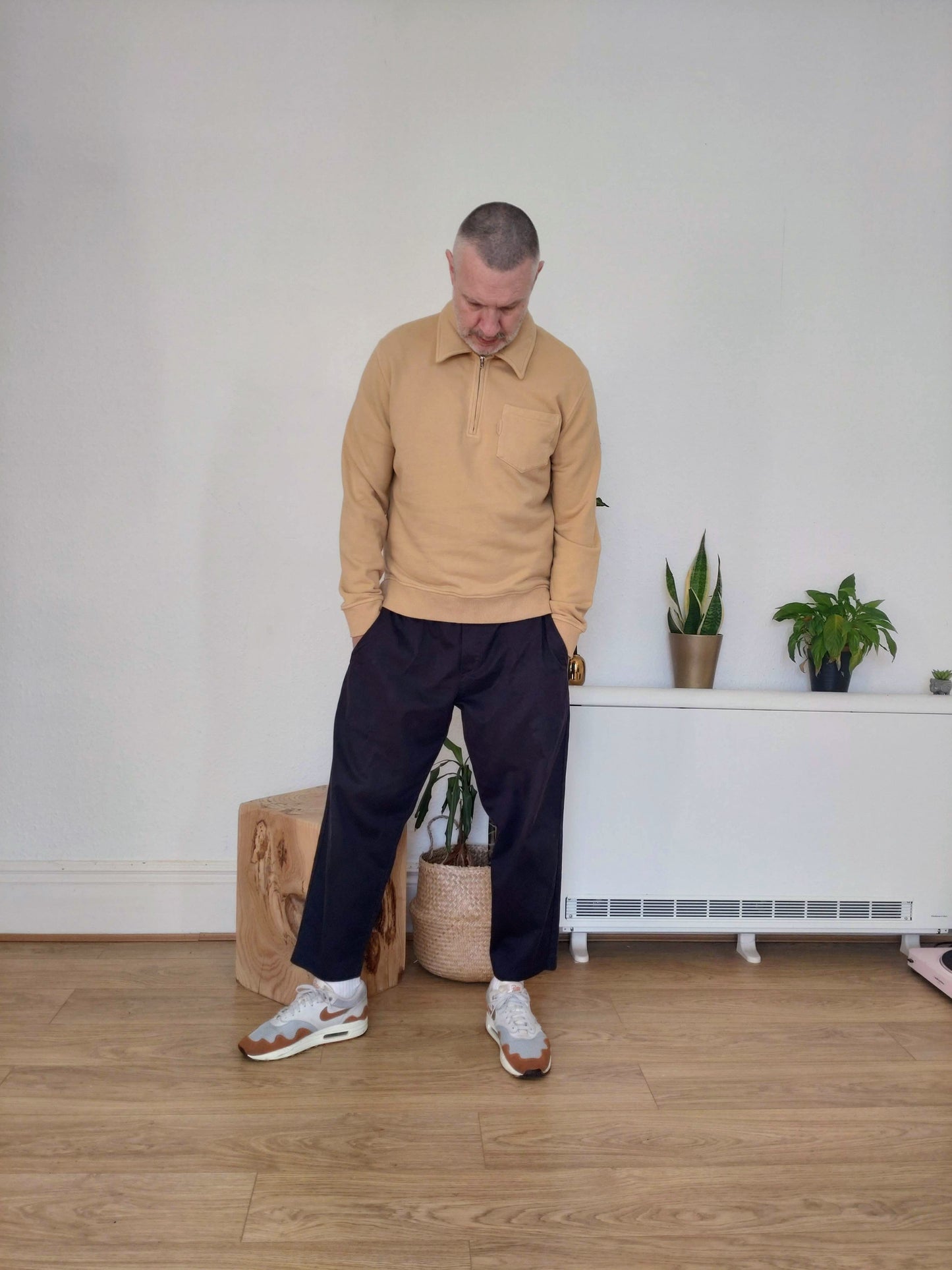 YMC Sugden Half Zip Sweatshirt