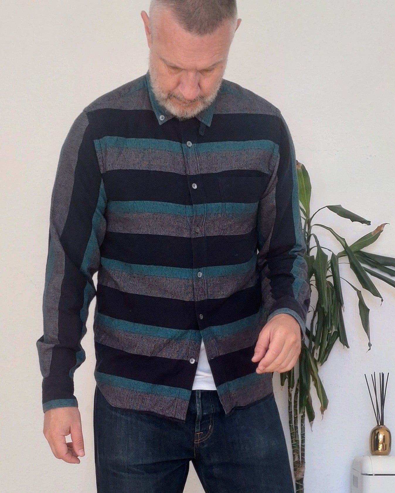 YMC Bold Striped Shirt