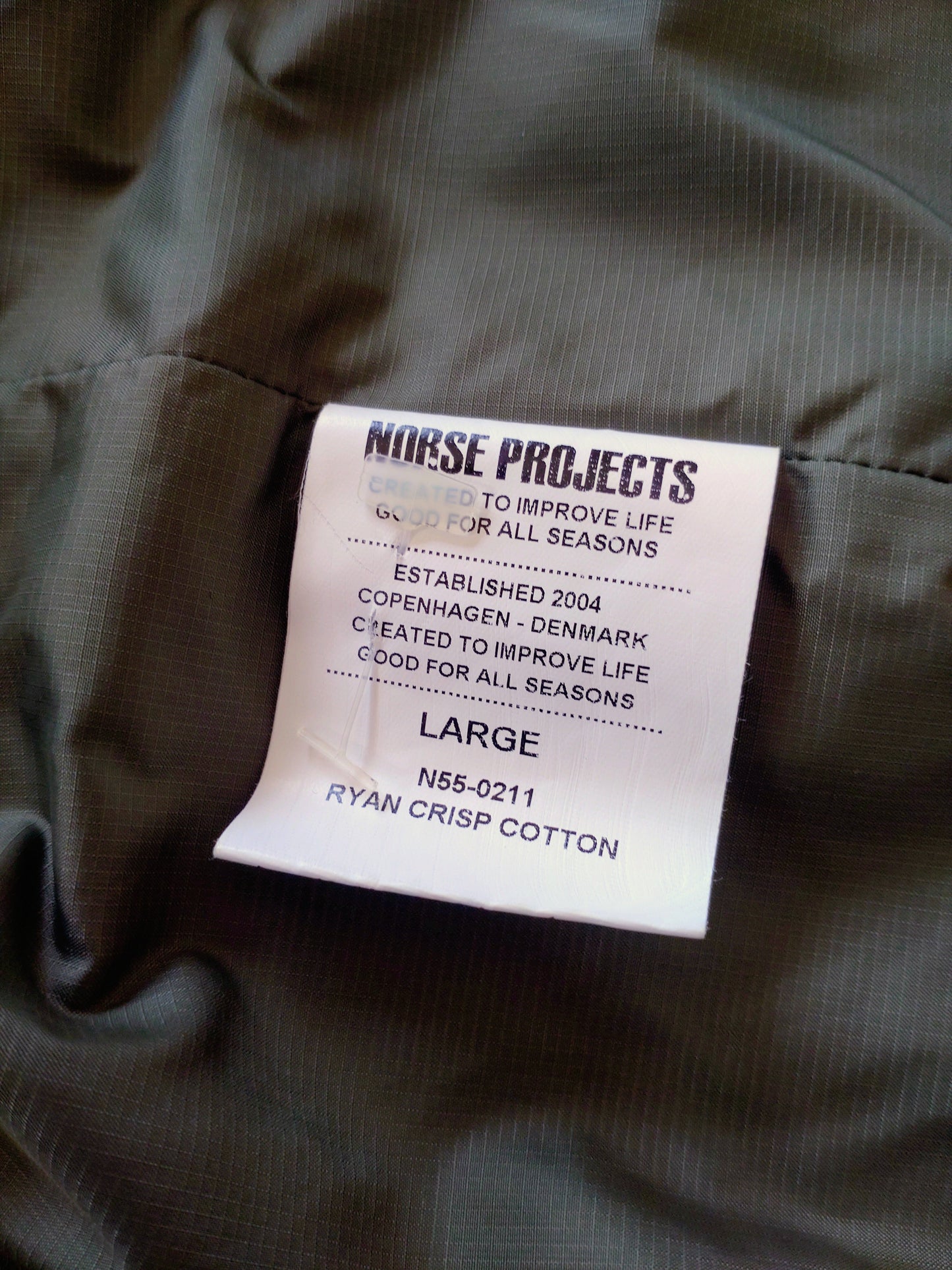 Norse Projects Ryan Crisp Cotton Bomber Jacket