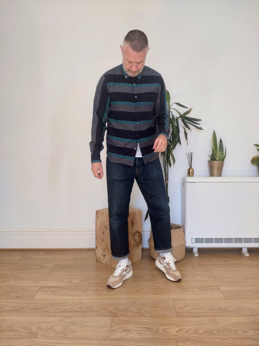 YMC Bold Striped Shirt