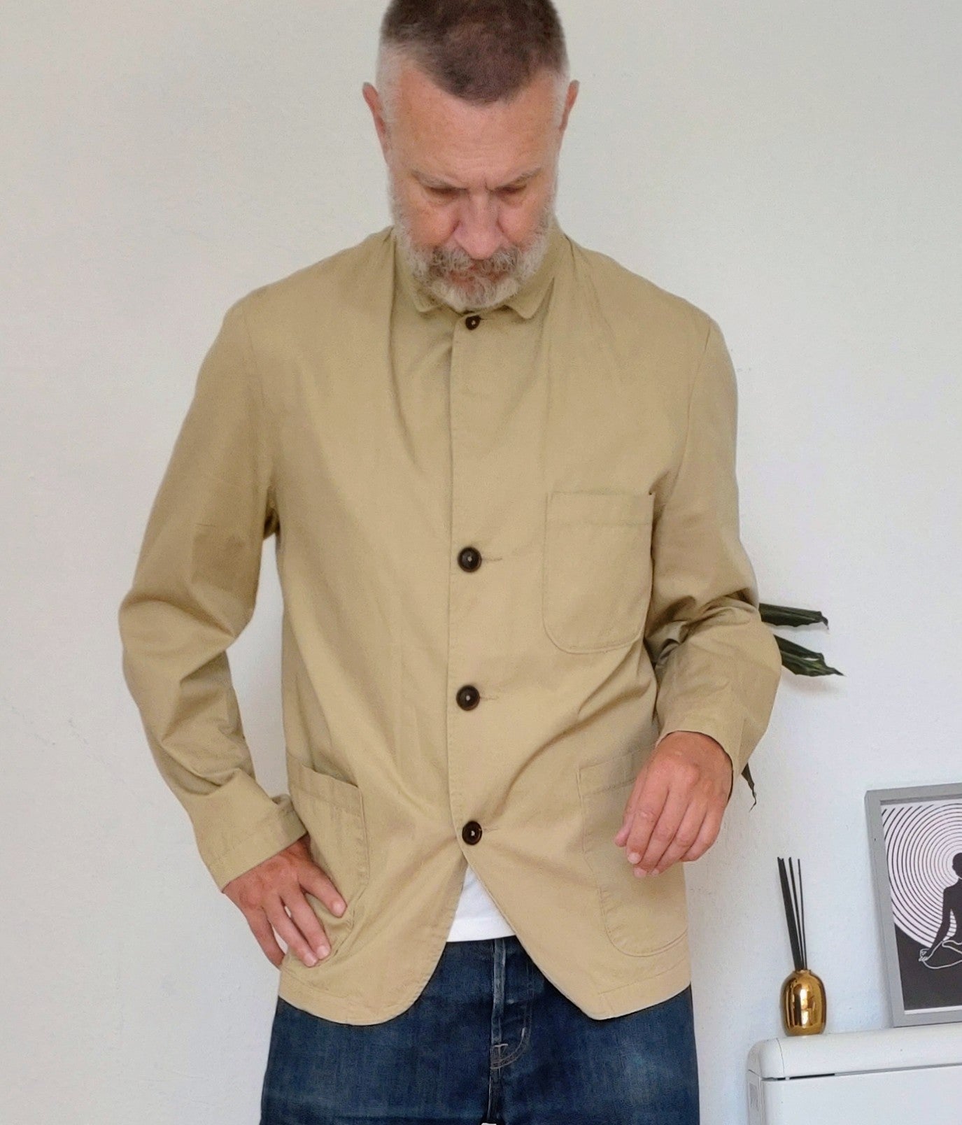 Universal Works Stand Collar Chore Jacket