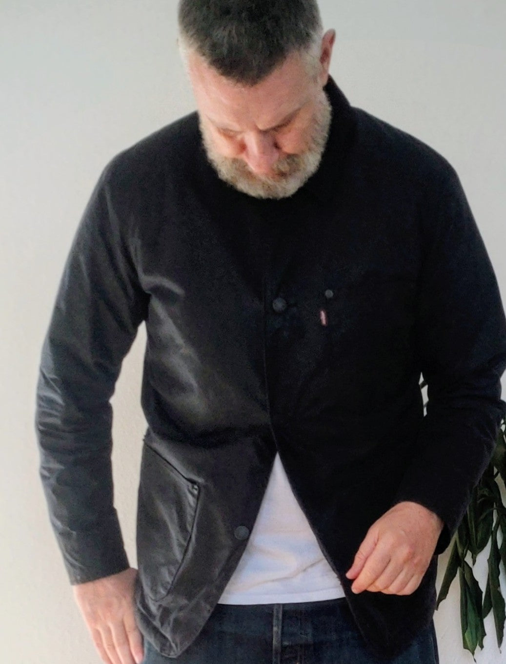 Levi's Halley Stevensons Waxed Cotton Sherpa Chore Jacket