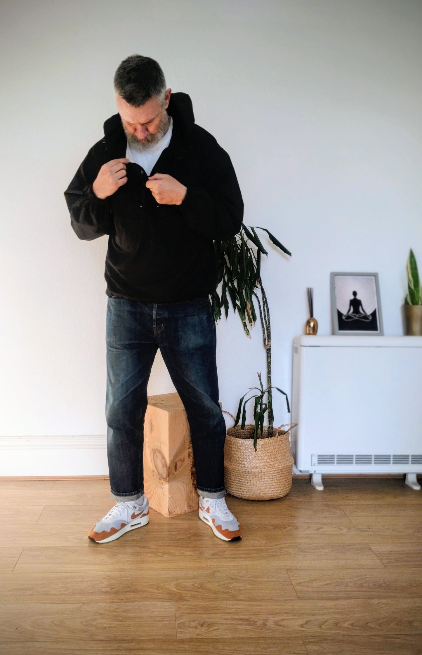 Uniform Bridge Hooded Half Zip Pullover Jacket