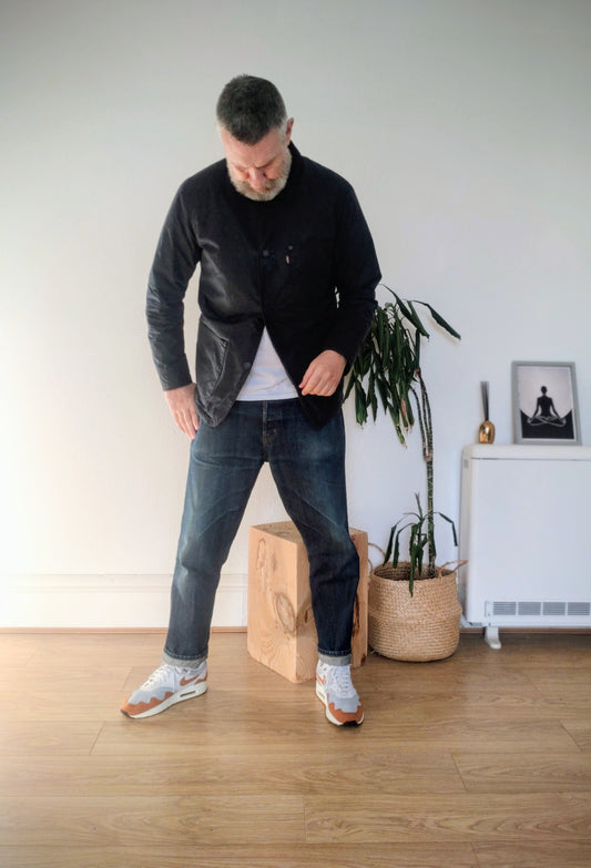 Levi's Halley Stevensons Waxed Cotton Sherpa Chore Jacket