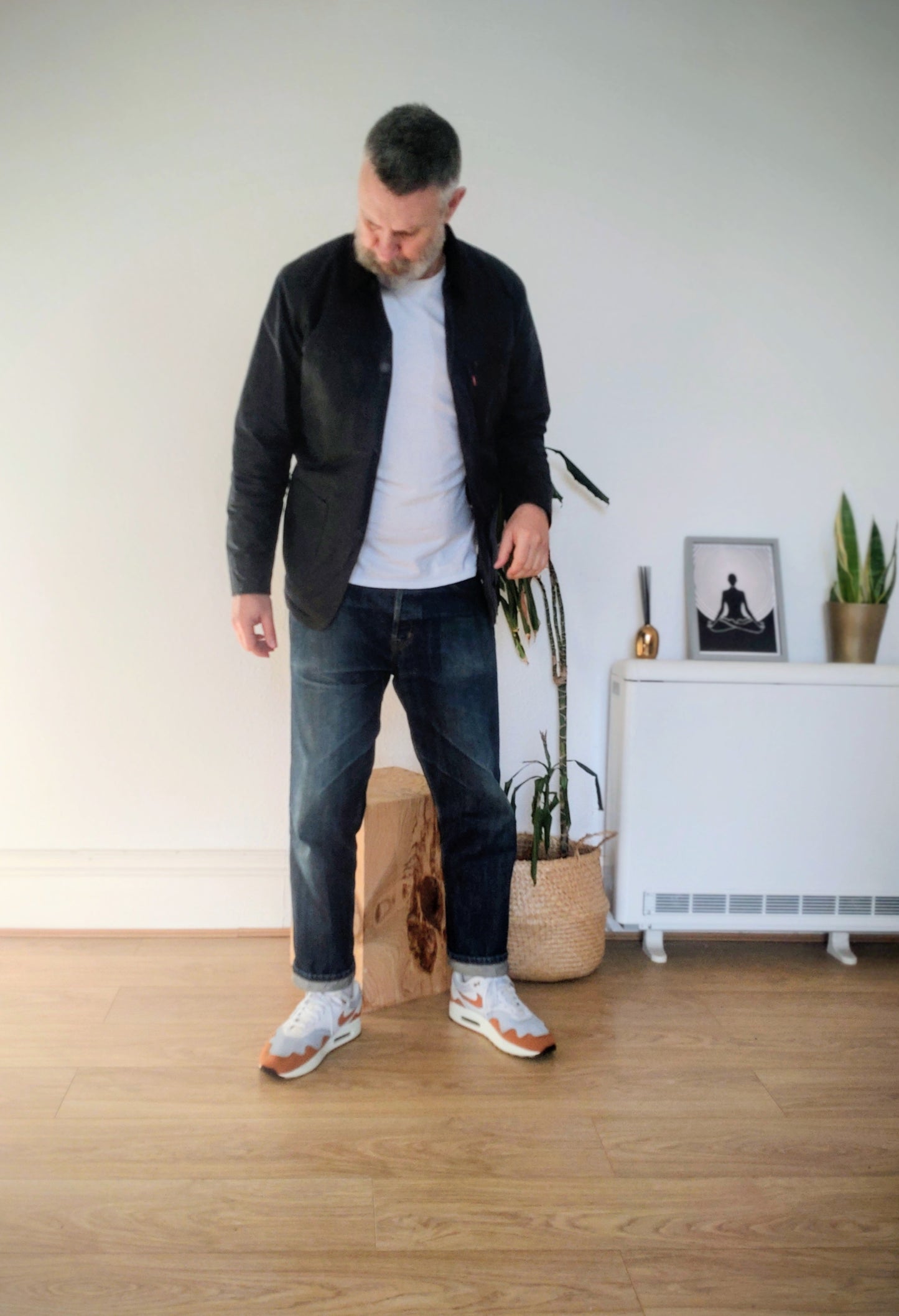 Levi's Halley Stevensons Waxed Cotton Sherpa Chore Jacket