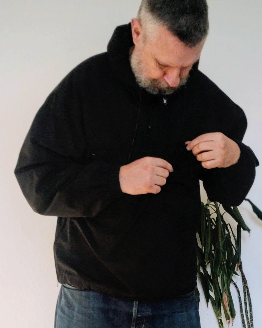 Uniform Bridge Hooded Half Zip Pullover Jacket