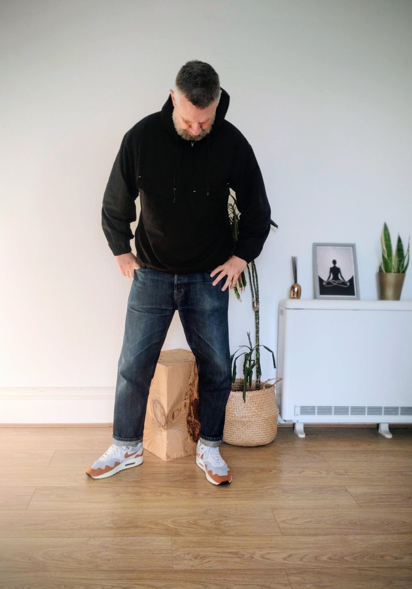 Uniform Bridge Hooded Half Zip Pullover Jacket